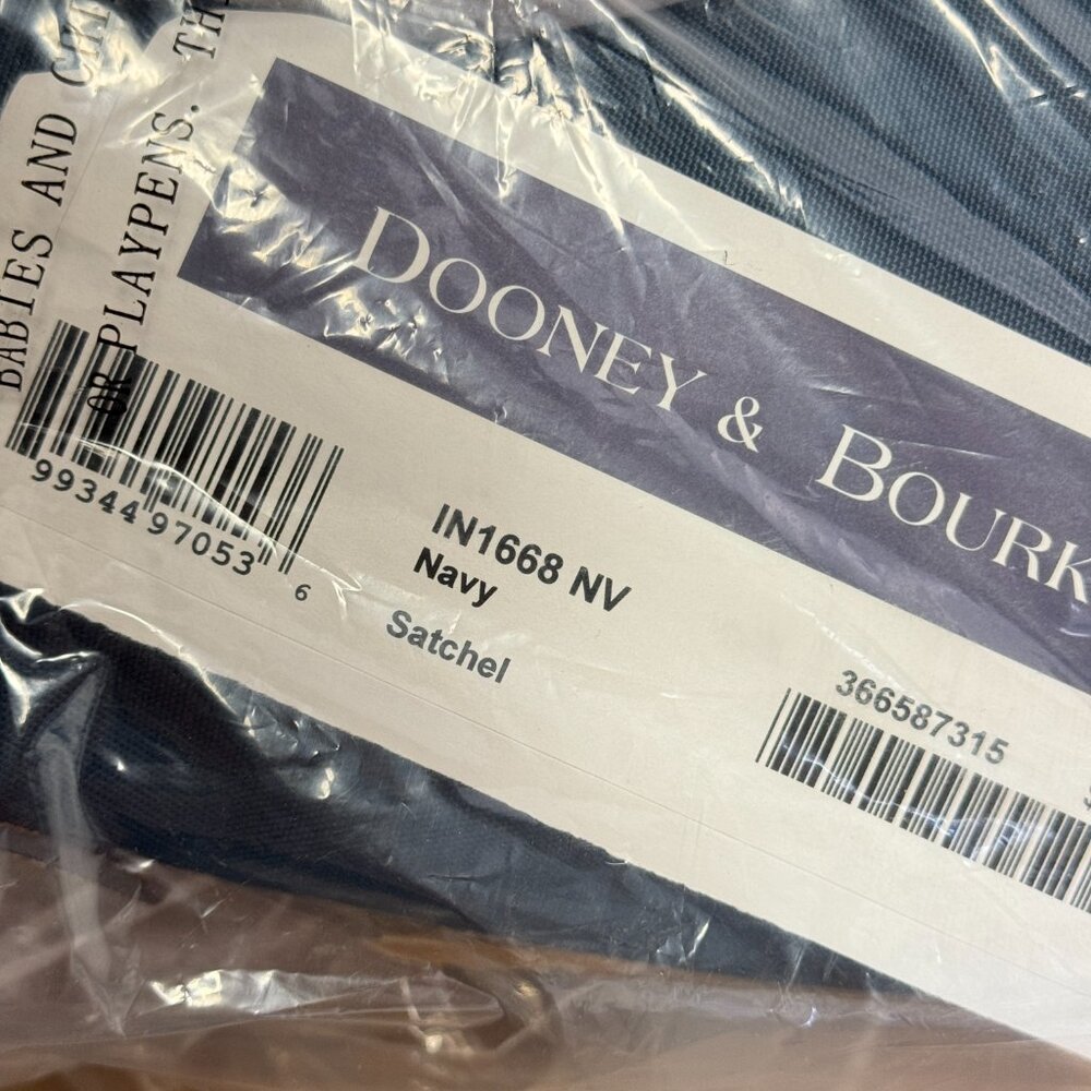 Dooney & Bourke Nylon Satchel - Navy - Picture 6 of 6